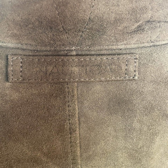 Vintage Nautica 100% Leather Shell Suede 5 Pocket Jacket Brown Men’s Size 40 - Picture 5 of 12